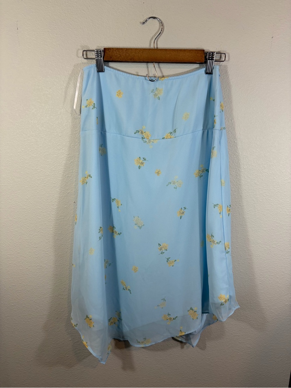 Princess Polly Daphene midi skirt w/ asymmetrical hem